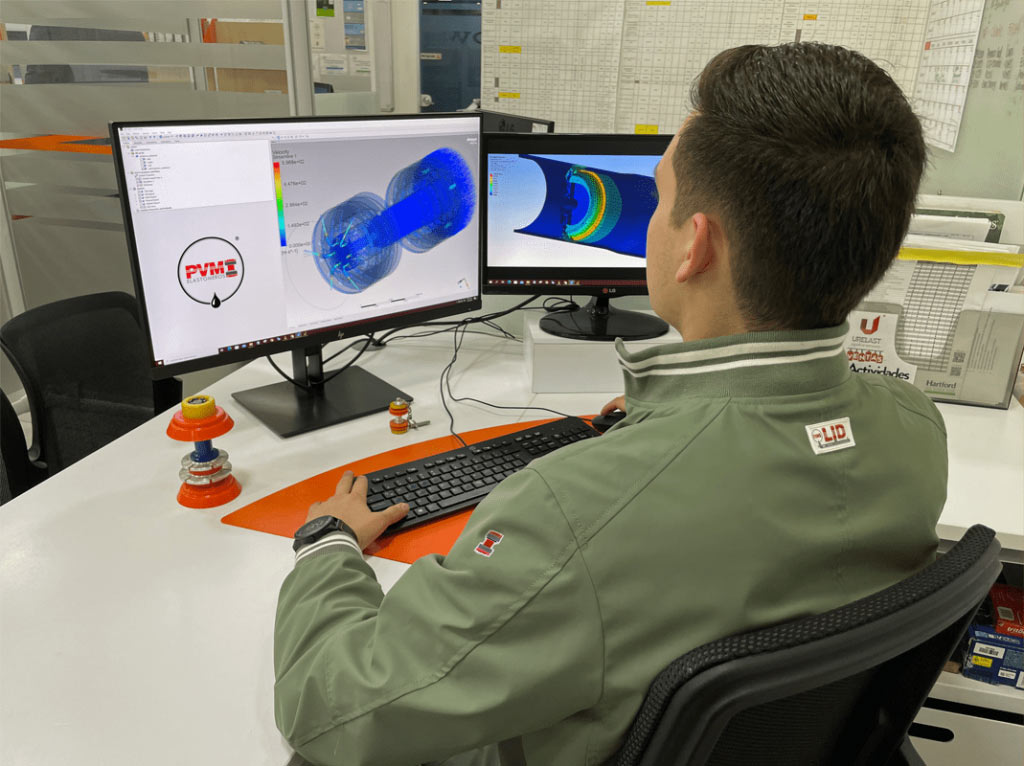 SIMULACIÓN La simulación computacional en dinámica de fluidos y funciones mecánica se realiza para dar claras y exactas soluciones a las necesidades planteadas y requeridas por nuestros clientes